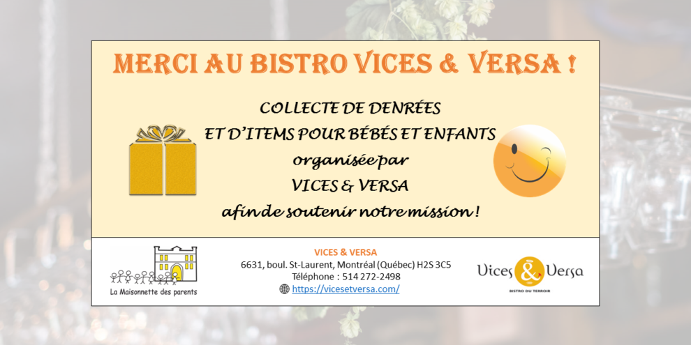 AFFICHE_VF – Collecte de Denrées_VICES&VERSA – La MDP – PNG