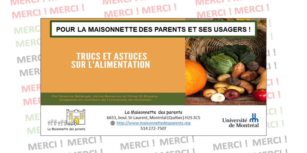 AFFICHE_VF – Trucs et astuces sur l’alimentation_UdeM – La MDP – PNG