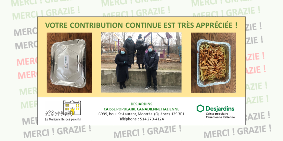 Affiche (VF) – Décembre 2020_MERCI À LA CAISSE DESJARDINS CANADIENNE ITALIENNE ! – La MDP – PNG