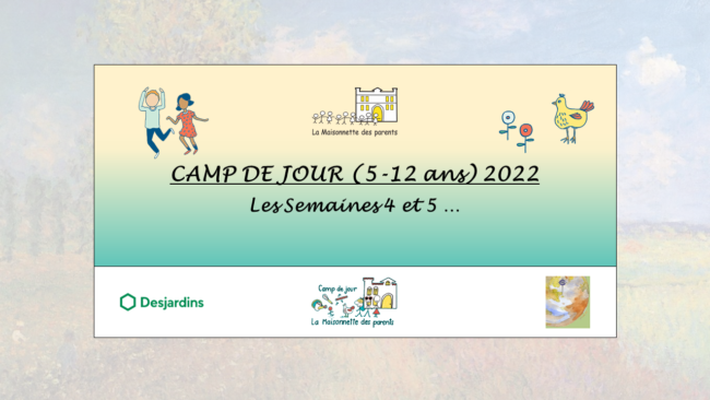 Affiche_REMERCIEMENTS et SOUVENIRS-Partie 2_VF – CAMP DE JOUR_2022 – La MDP