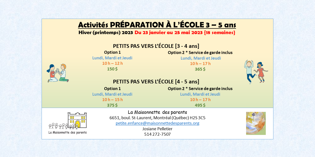 Affiche_PETITS PAS VERS L’ÉCOLE – Hiver (printemps) 2023 – La MDP – PNG