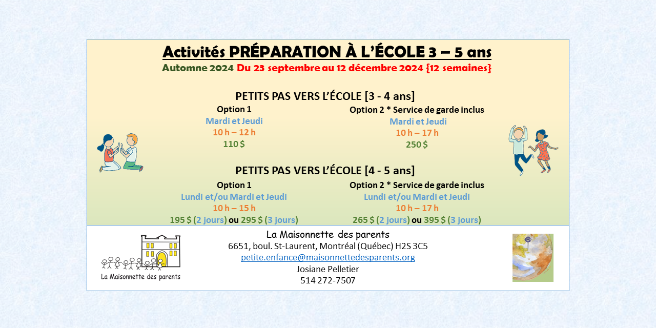 Affiche_PETITS PAS VERS L’ÉCOLE – Automne 2024 – La MDP – PNG