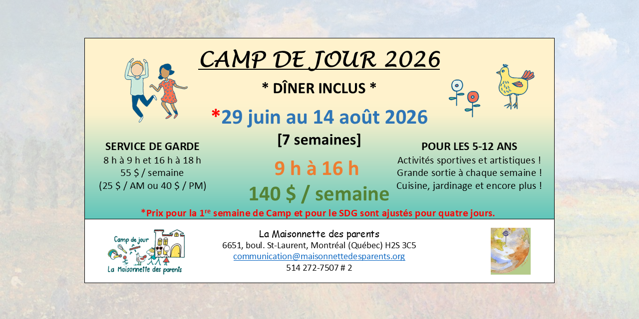 Affiche_VF – CAMP DE JOUR_2026 – La MDP